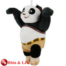 Conozca EN71 y ASTM estándar ICTI juguete de peluche fábrica al por mayor kungfu panda juguete de peluche